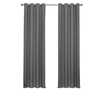 MERCURY ROW Shively Smoke Gray Blackout Curtain Panel Grommet 52 x 108 NEW NIP